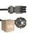 Lot 25x Noxion GST-Compatible Câble d’alimentation - Femelle + Schuko Europlug - Noir 1.5m - 3 pole 0.75mm2